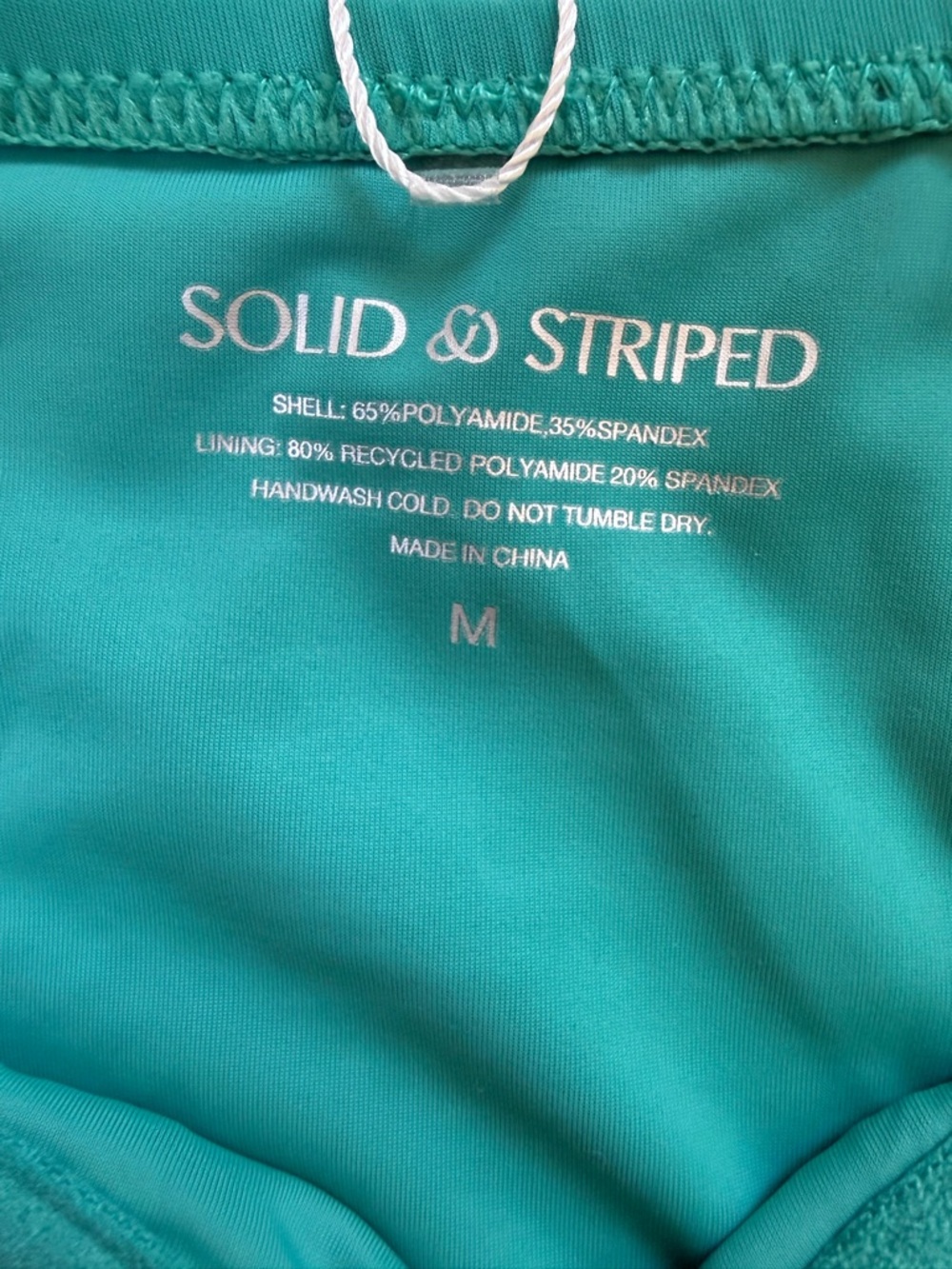 NWT Solid & Striped The Veronica Teal One Piece Swimsuit Medium - Picture 4 of 5